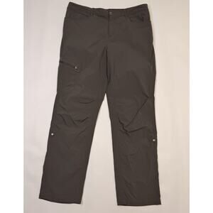 Patagonia Pants Womens 14 Gray Hiking Nylon Stretch Zip Pocket Outdoor Trail